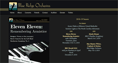 Desktop Screenshot of blueridgeorchestra.org