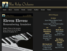 Tablet Screenshot of blueridgeorchestra.org